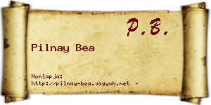 Pilnay Bea névjegykártya